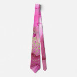 Pretty In Pink Candle Neck Tie