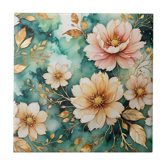 Pretty in Pink Ceramic Tile (Front)