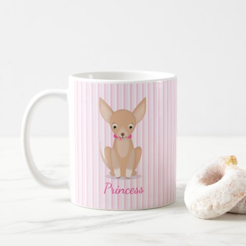 Pretty in Pink Chihuahua Coffee Mug