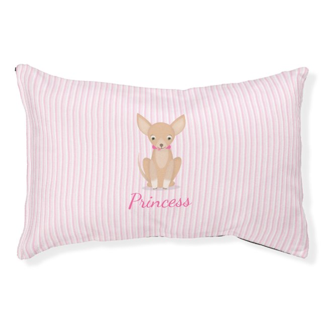 Pretty in Pink Chihuahua Pet Bed (Front)