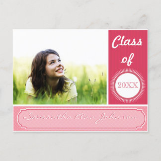 Pretty In Pink Class of Graduation Invitations