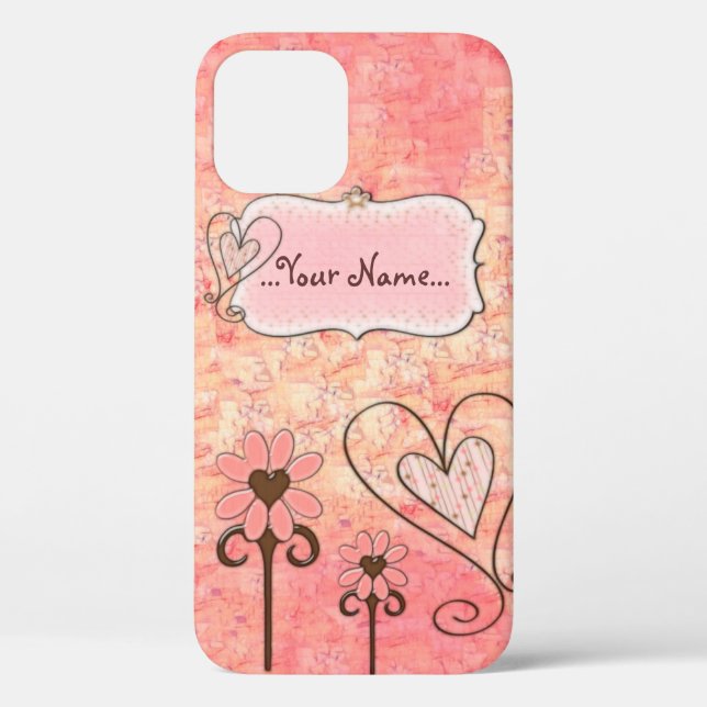 Pretty in Pink CUSTOM Name Case-Mate iPhone Case (Back)