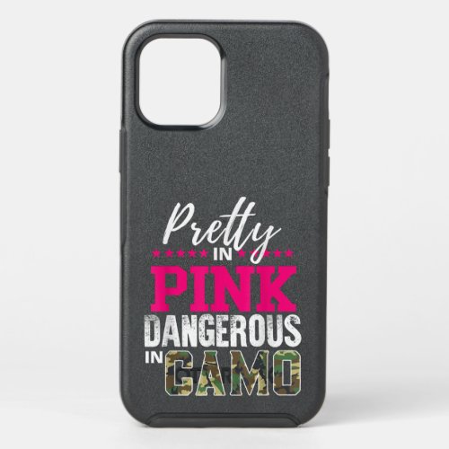 Pretty In Pink Dangerous In Camo Hunting Girl  OtterBox Symmetry iPhone 12 Pro Case