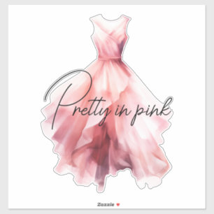 Pretty in Pink Dress Sticker
