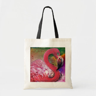 PRETTY IN PINK flamingo bag design by GG Burns