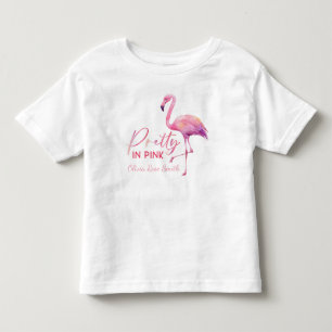 Pretty in Pink Flamingo Toddler Girl T-Shirt