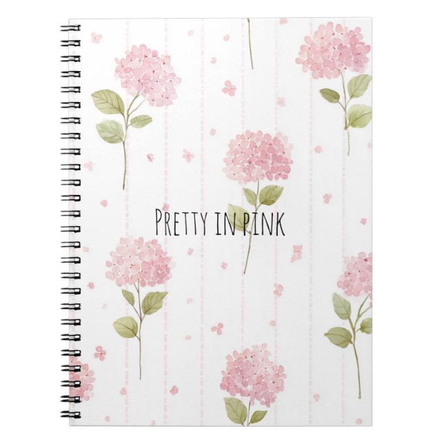 Pretty In Pink Flowers   Notebook (Front)
