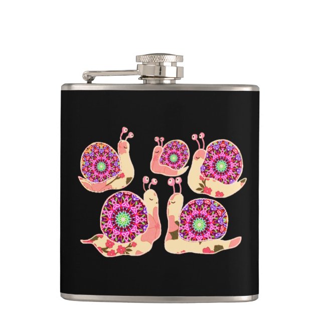 Pretty in Pink Girly Gifts for Girls Flask (Front)