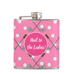 “Pretty in Pink Golf Flask” Flask