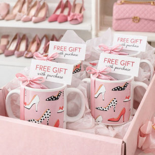 Pretty in Pink High Heel Coffee Mug