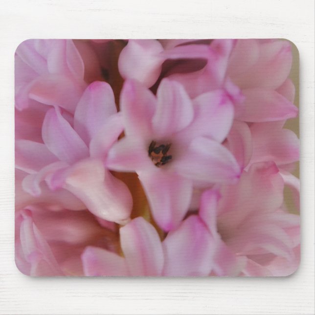 Pretty in Pink Hyacinth Flowers Mouse Pad (Front)