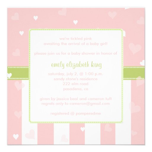 Pretty In Pink Baby Shower Invitations 10