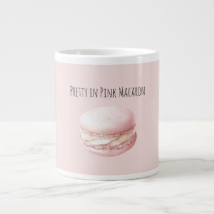 Pretty in Pink Macaron Giant Coffee Mug