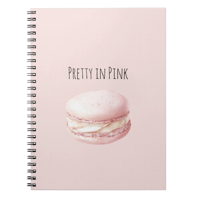 Pretty in Pink Macaron Notebook (Front)