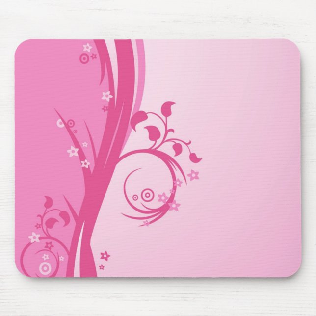 Pretty in Pink Mouse Pad (Front)