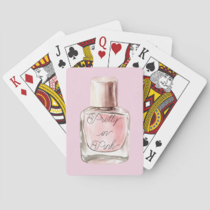 Pretty in Pink Nail Polish Poker Cards