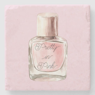 Pretty in Pink Nail Polish Stone Coaster