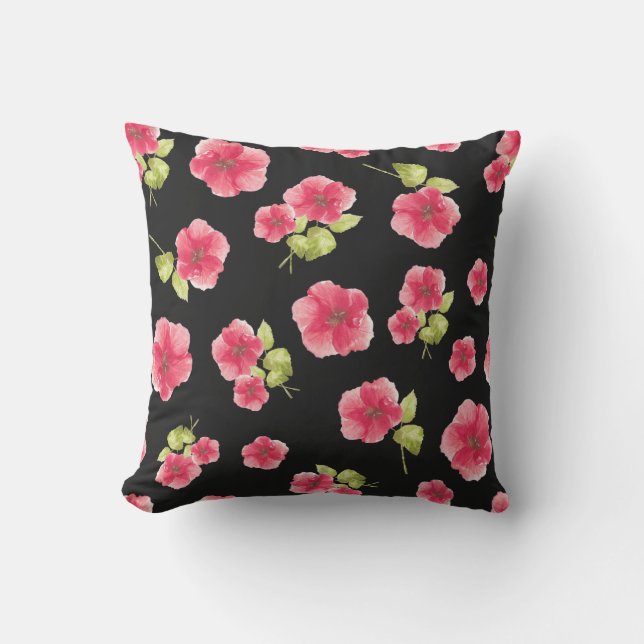Pretty in Pink Outdoor Pillow (Front)