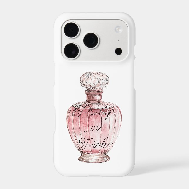 Pretty in Pink Perfume Bottle White Case-Mate iPhone Case (Back)
