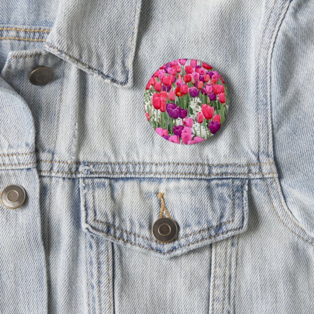 Pretty in Pink Petals  Button (In Situ)
