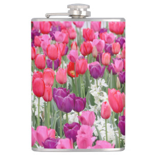 Pretty in Pink Petals Flask