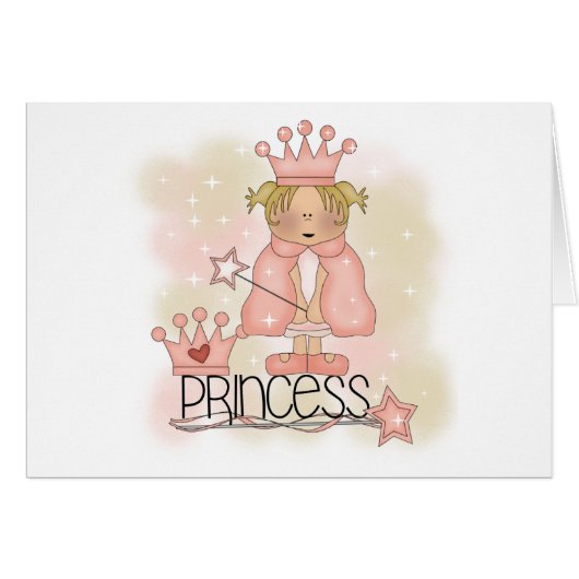 Pretty in Pink Princess Cards (Front Horizontal)