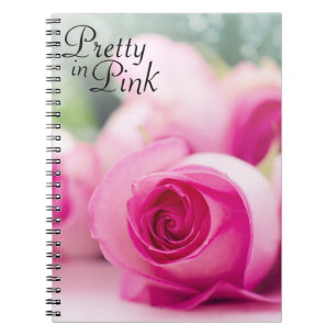 Pretty in Pink Rose Notebook