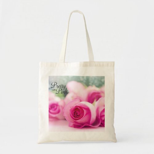 Pretty in Pink Roses Tote Bag