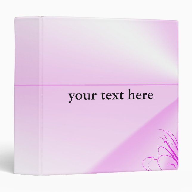 Pretty In Pink School Binder (Front/Spine)