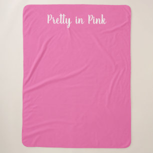 Pretty in Pink Sherpa Blanket