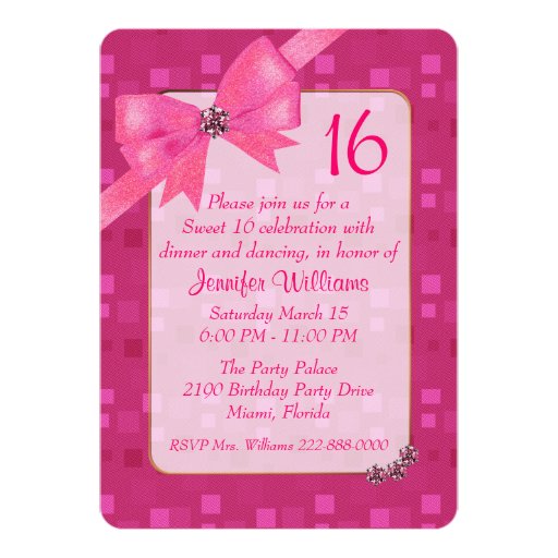 Pretty Birthday Invitations 4