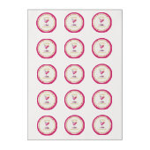 Pretty in Pink Themed Cocktail Birthday Edible Frosting Rounds (Sheet)