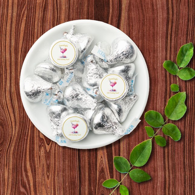 Pretty in Pink Themed Cocktail Birthday Hershey®'s Kisses® (Creator Uploaded)
