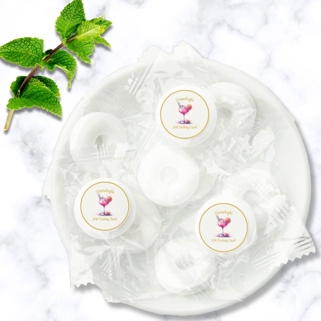 Pretty in Pink Themed Cocktail Birthday Life Saver® Mints (Creator Uploaded)