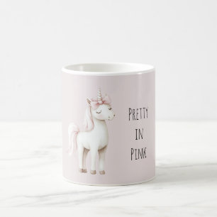 Pretty in Pink Unicorn Coffee Mug