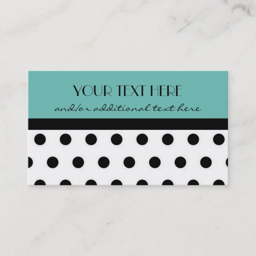 Customizable Pretty in Polka Dots Business Card Templates