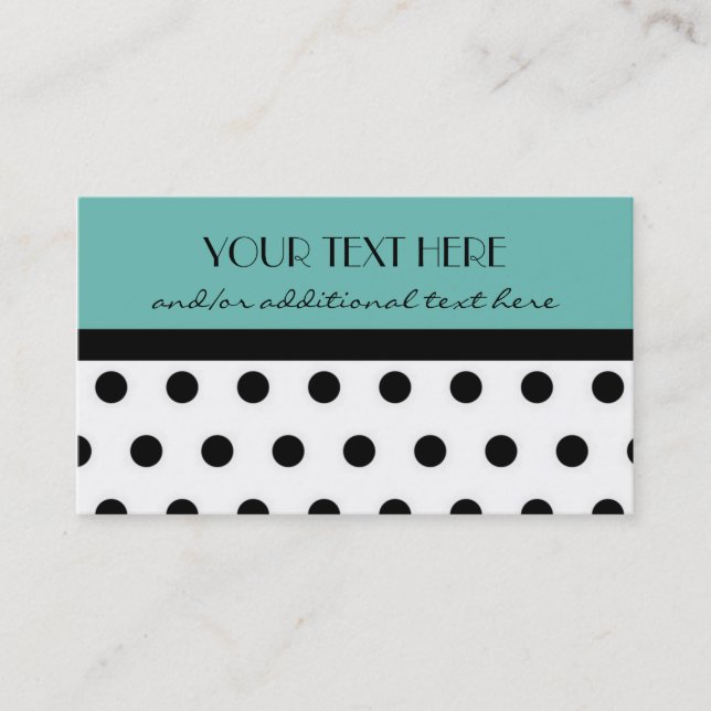 Pretty in Polka Dots Business Card (Front)