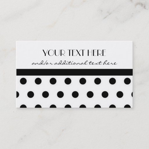 Customizable Pretty in Polka Dots Business Card