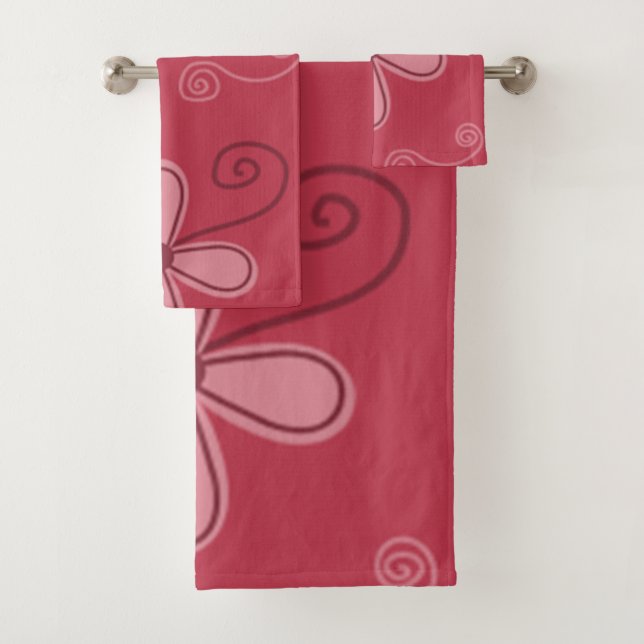 Pretty In Polka Dots collection Bath Towel Set (Insitu)