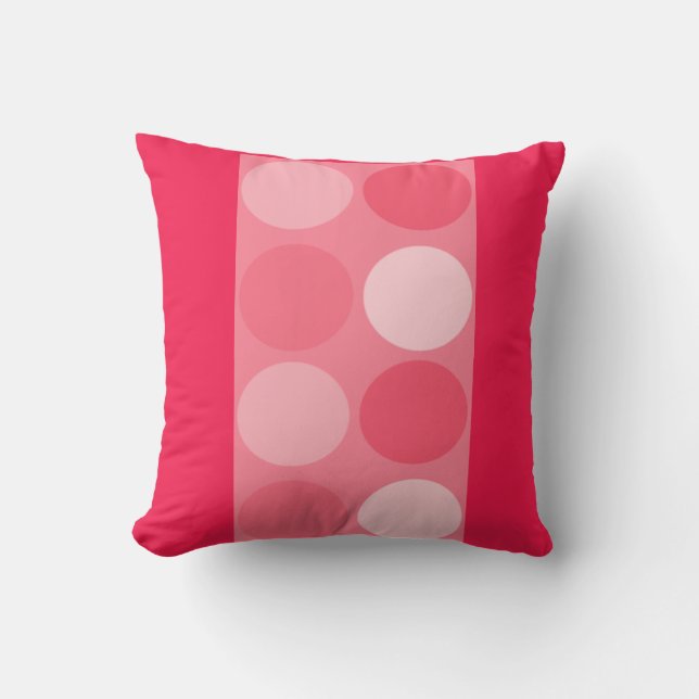Pretty In Polka Dots Collection Throw Pillow (Front)