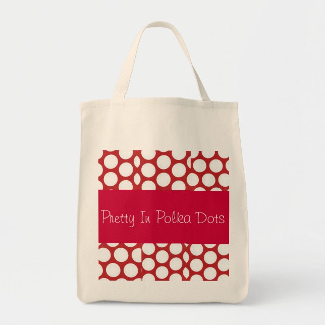 Pretty In Polka Dots Collection Tote Bag (Front)