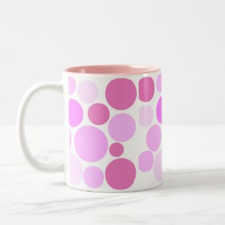 Pretty In Polka Dots Collection Two-Tone Coffee Mug