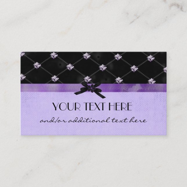 Pretty in Purple Business Card (Front)