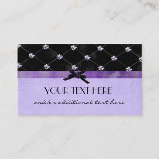 Customizable Pretty in Purple Business Card Template