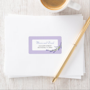 Pretty in Purple RSVP Address Label