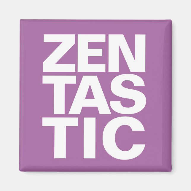 Pretty in Purple Zentastic Magnet (Front)