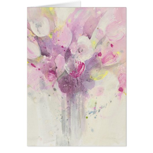 Pretty in Spring | Soft Pink Bouquet Cards (Front)
