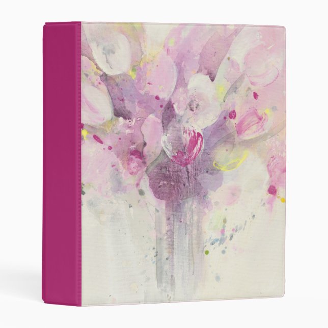 Pretty in Spring | Soft Pink Bouquet Mini Binder (Front/Spine)
