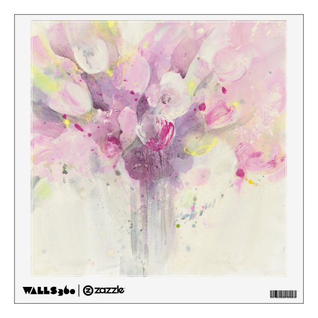 Pretty in Spring | Soft Pink Bouquet Wall Decal (Front)