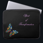 Pretty inspirational Butterfly laptop case<br><div class="desc">'Spirit of Transformation' butterfly design laptop case. Pretty encouragement recovery gift healing for her mum mother daughter sister friend girlfriend</div>